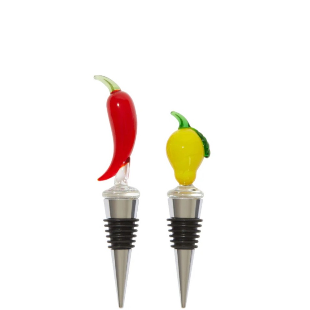 Chili Pepper and Lemon Wine Stoppers